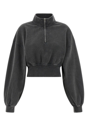 Alexander Wang half-zip high-neck sweatshirt - Grey