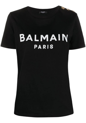 Balmain logo-print cotton T-shirt - Black
