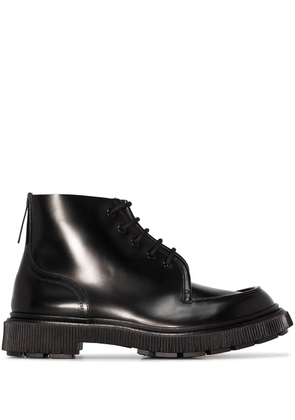 Adieu Paris Typ 165 leather military boots - Black