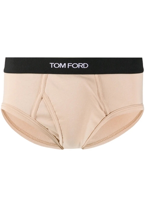 TOM FORD classic logo waistband briefs - Neutrals