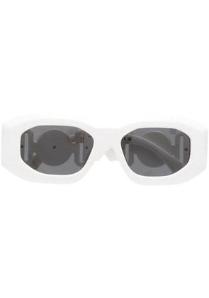 Versace Eyewear Medusa-plaque detail sunglasses - White