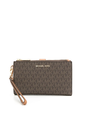 Michael Kors Jet Set monogram wallet - Brown