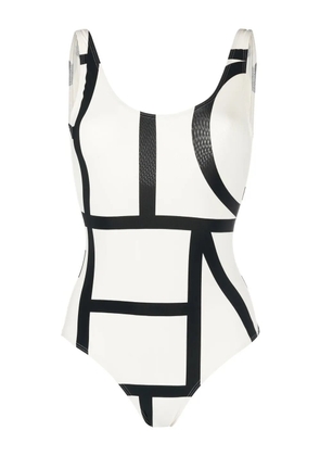 TOTEME Monogram one-piece swimsuit - White