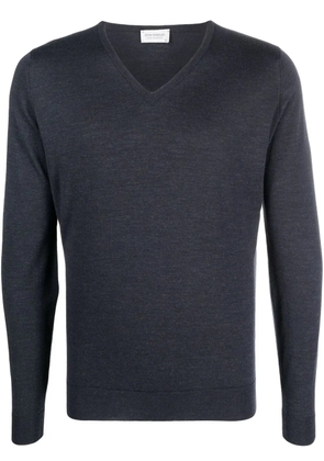 John Smedley V-neck long-sleeved jumper - Grey