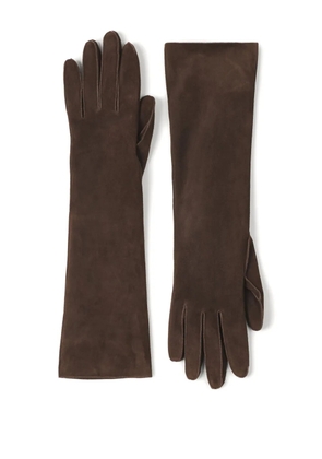 Lanvin suede gloves - Brown
