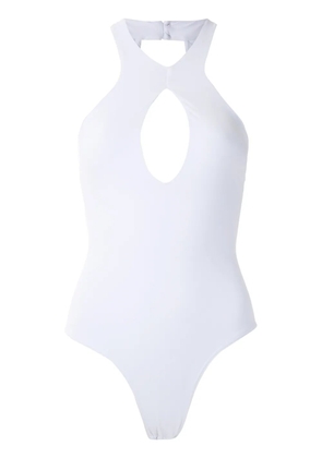 Amir Slama central keyhole body top - White