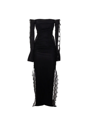 Blumarine long-sleeved lace dress - Black