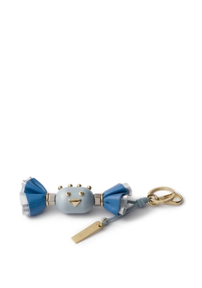 Prada Candy leather keyring - Blue