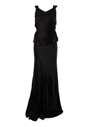 Maison Margiela open back evening dress - Black