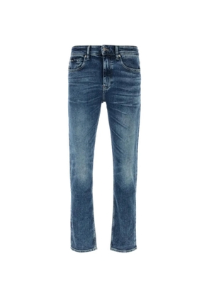 BOSS cotton denim trousers - Blue