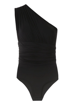Amir Slama ruched panelled body top - Black