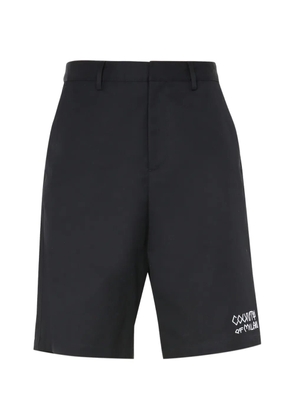 COUNTY OF MILAN logo-detail shorts - Black