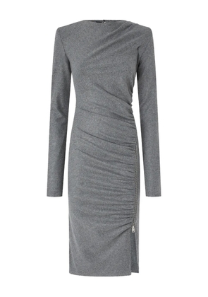 PINKO long-sleeve ruched dress - Grey