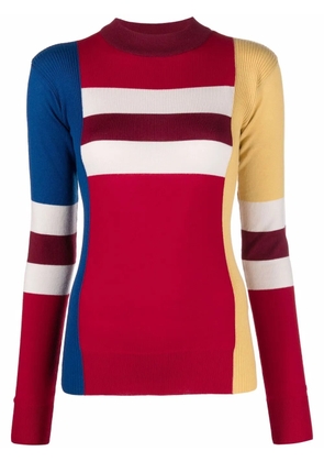 colville colour-block wool jumper - Red