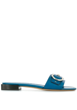 Ferragamo Gancini slide sandals - Blue