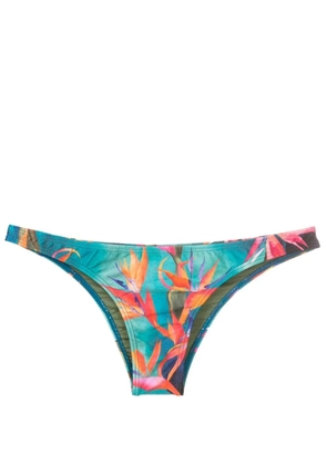 Lygia & Nanny Poipu-printed bikini bottoms - Blue