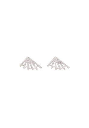 Dana Rebecca Designs Sarah Leah Six Burst 14kt white gold diamond studs - METALLIC