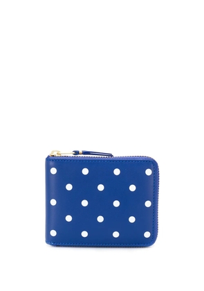 Comme Des Garçons Wallet dotted pattern wallet - Blue