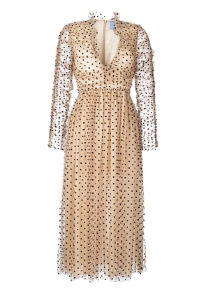 Macgraw Reminisce polka-dot tulle midi dress - Pink