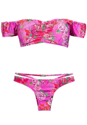 Amir Slama off the shoulder bikini set - Pink