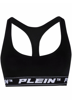 Philipp Plein logo-underwear bra - Black