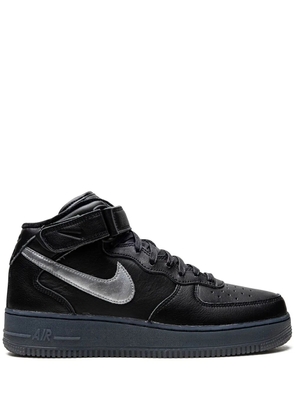 Nike Air Force 1 Mid 'Black/Metallic Silver' sneakers
