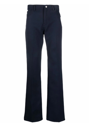 Courrèges high-waisted straight-leg trousers - Blue
