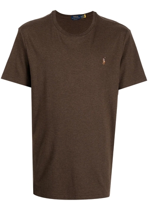 Polo Ralph Lauren embroidered-logo short-sleeved T-shirt - Brown