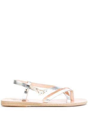 Ancient Greek Sandals Semele flat sandals - Metallic
