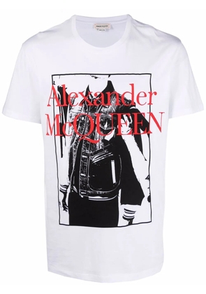 Alexander McQueen logo print T-shirt - White