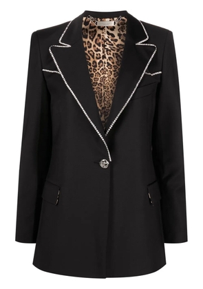 Philipp Plein crystal-embellished single-breasted blazer - Black