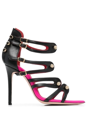 HARDOT 100mm buckled-strap sandals - Black