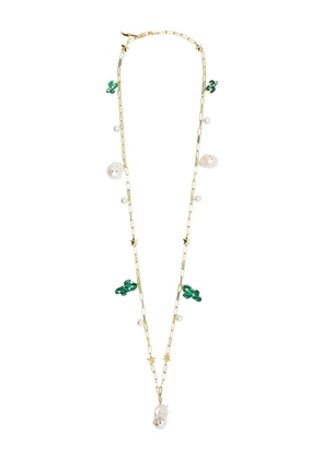 Eshvi cactus-charm necklace - Gold
