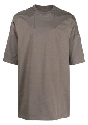 Rick Owens seam-detail organic cotton T-shirt - Brown