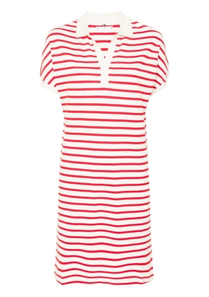 Tommy Hilfiger Bengal-stripe piqué polo dress - Red
