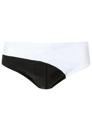 Amir Slama bicolor trunks - White