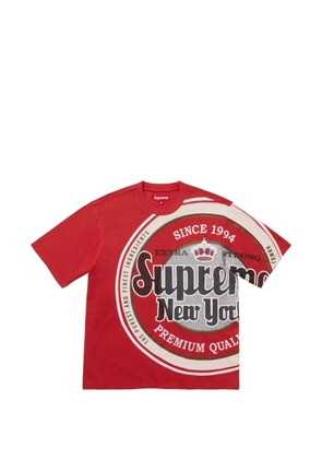 Supreme x Lager logo-print T-shirt - Red