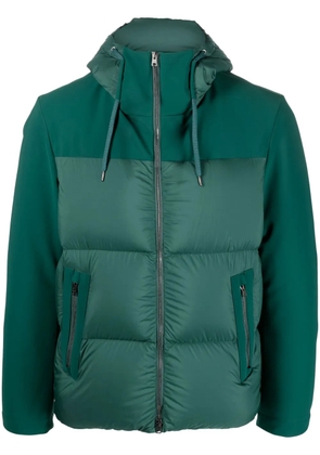 Herno padded hooded down jacket - Green