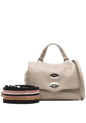 Zanellato stud-detail clutch bag - Brown