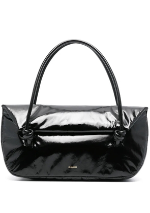 Jil Sander patent leather tote bag - Black
