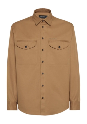 DSQUARED2 chest-pockets button-up shirt - Neutrals