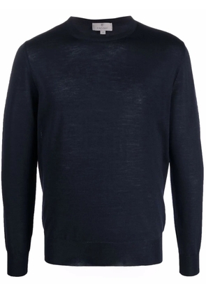 Canali fine-knit sweater - Blue