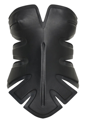 Dion Lee Padded Leaf corset top - Black