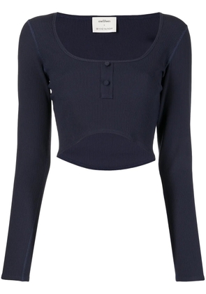 Onefifteen x Beyond The Radar cropped top - Blue