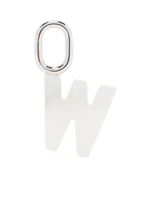 Maria Black Lucid Letter W charm - White