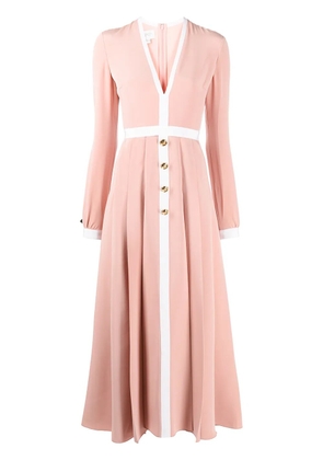 Giambattista Valli empire line silk maxi dress - Pink