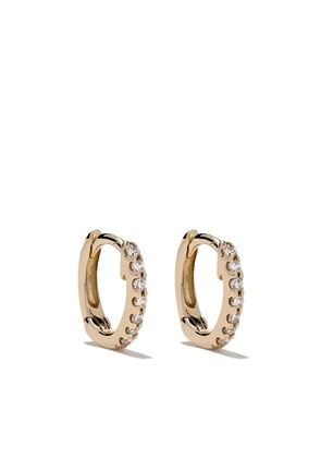 Dana Rebecca Designs 14kt yellow gold mini huggie diamond earrings