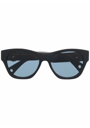 Lanvin square-frame logo-plaque sunglasses - Black