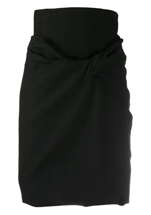 Comme Des Garçons Pre-Owned 1990 foldover skirt - Black