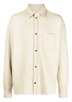 Buscemi logo-lettering Sweat Overshirt - Neutrals
